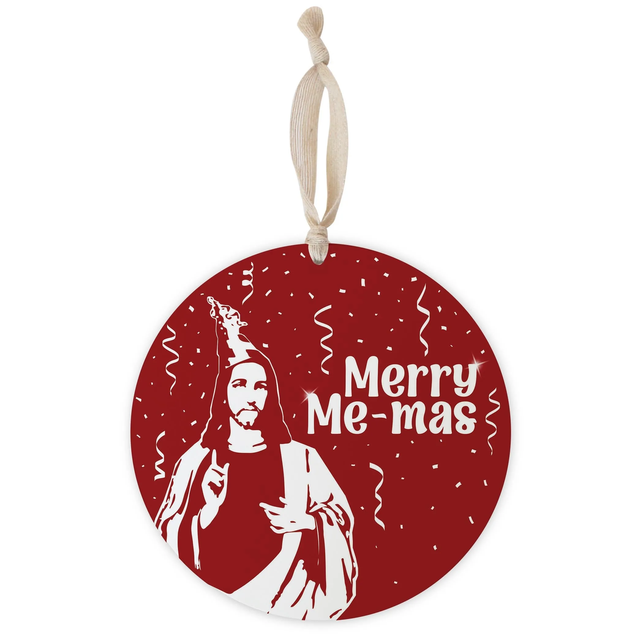 Merry Me-mas  8" Hanging Sign