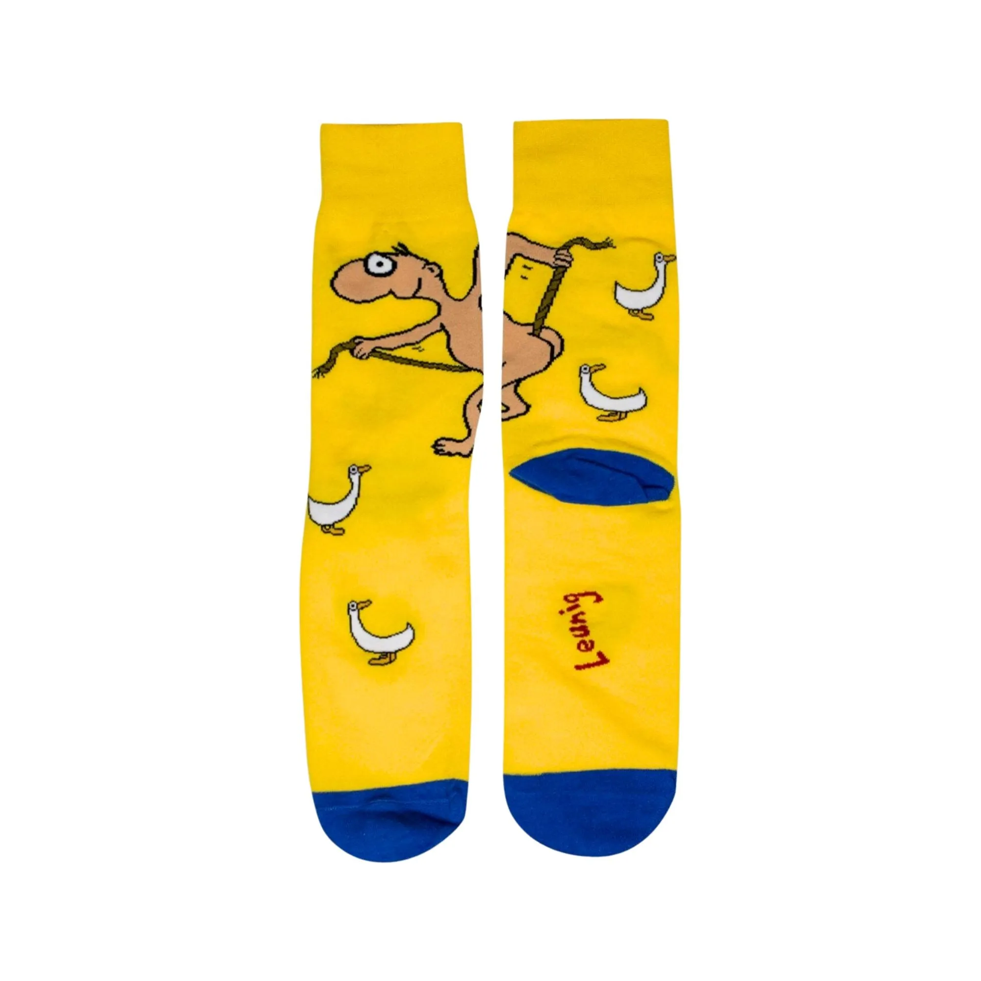 Michael Leunig Playful ManYellow Socks