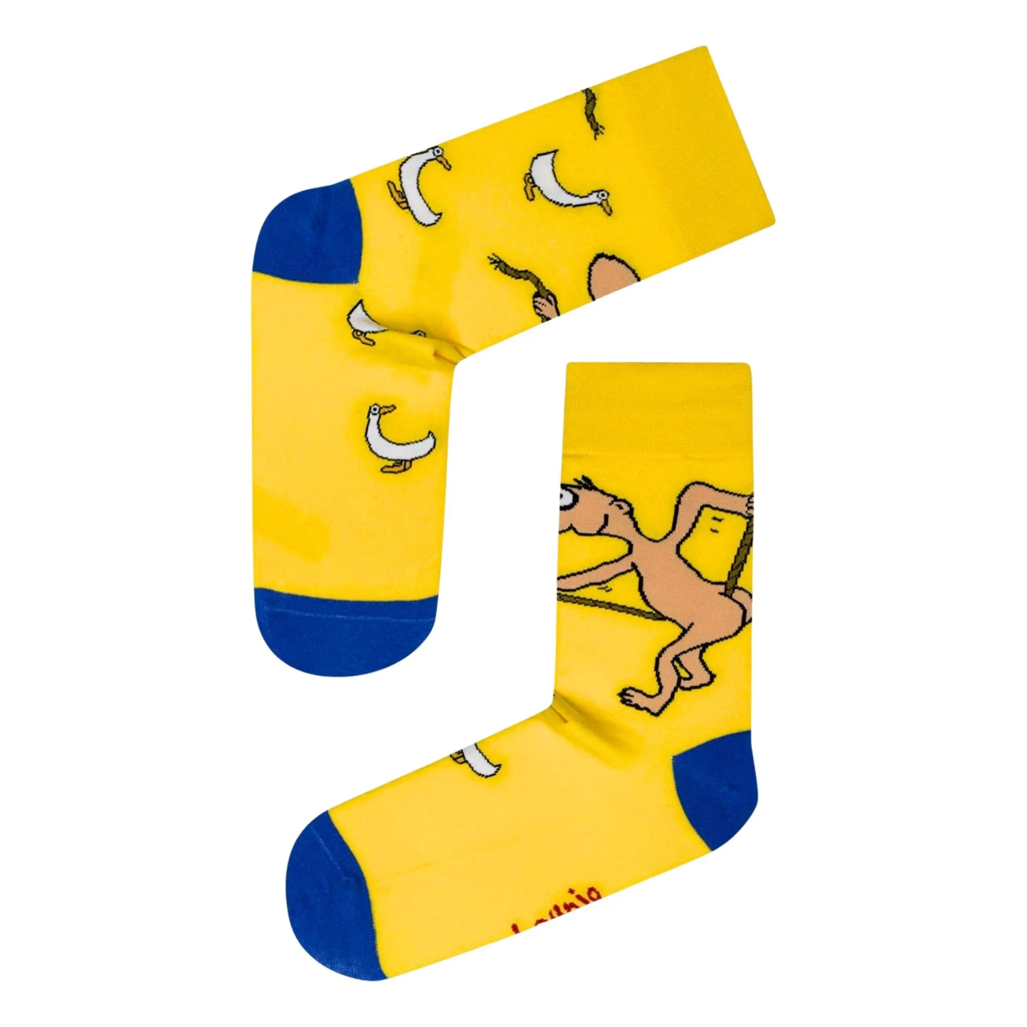 Michael Leunig Playful ManYellow Socks