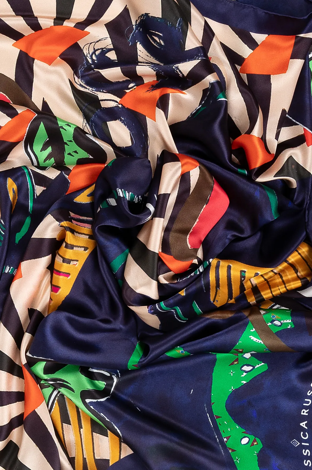 Oblong Pareo Scarf / "Wild Horses"