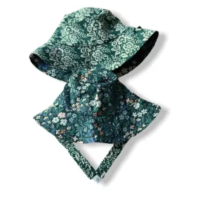 Organic Reversible Bucket Sun Hat - Lacy Blossoms