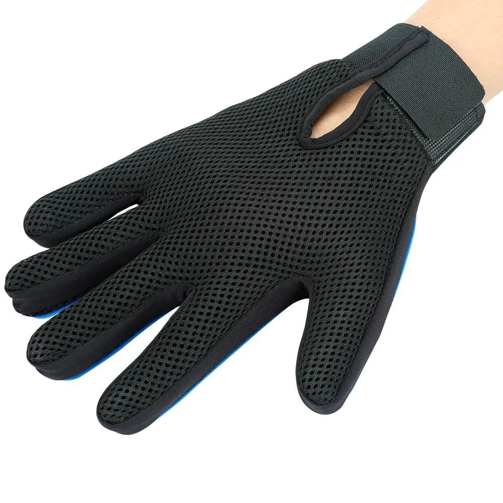 Pet Grooming Gloves - Blue