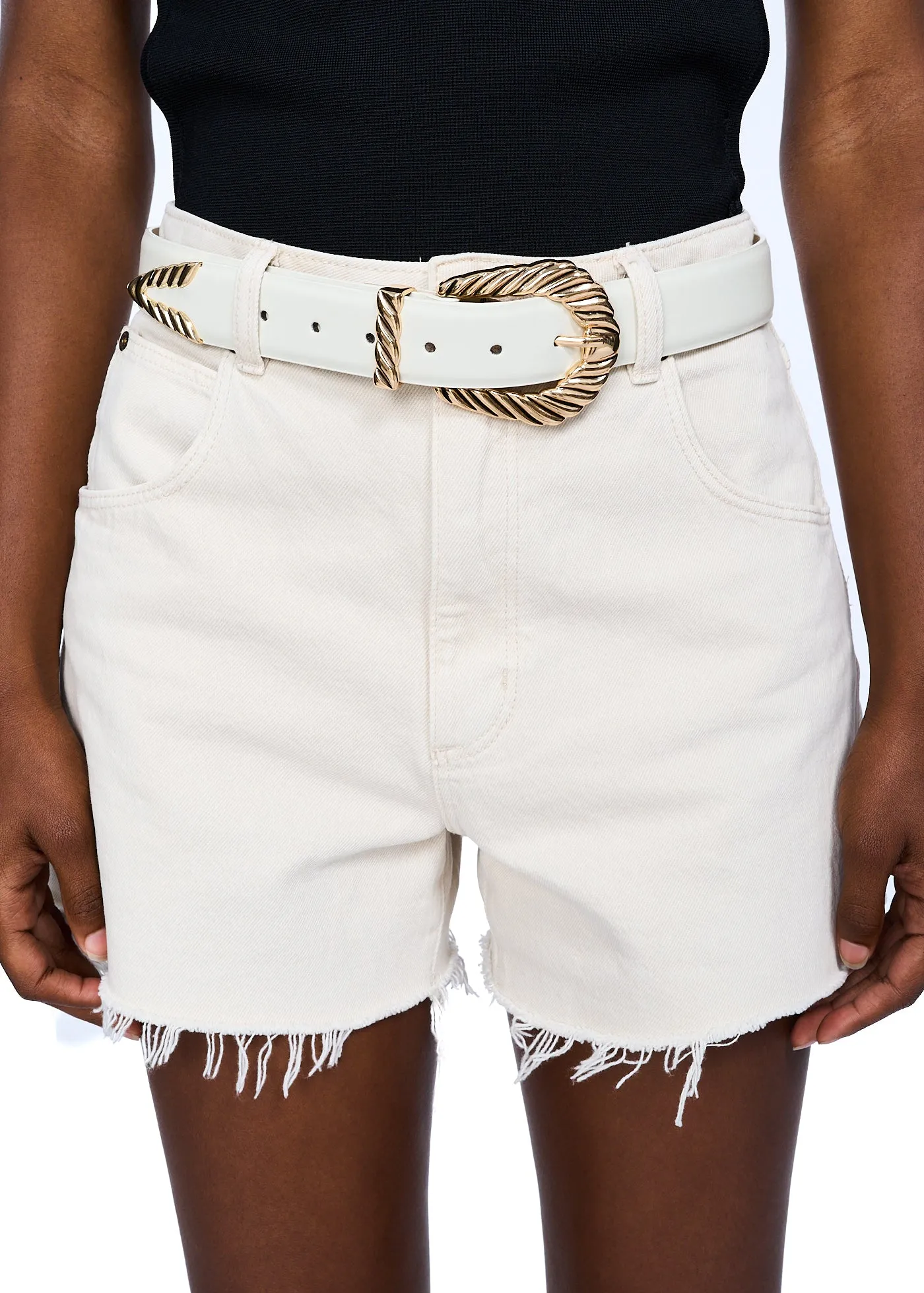 Petit Moments Modern Rodeo Belt in White