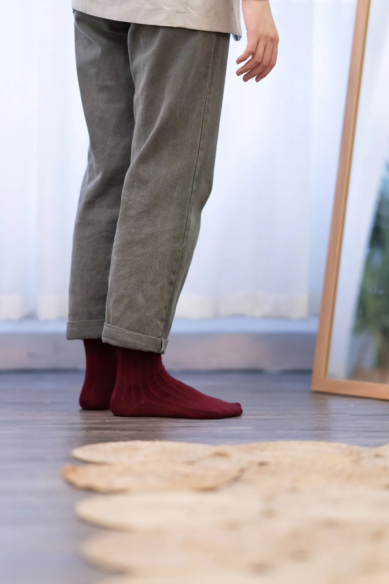 Playful Socks - Wine Red