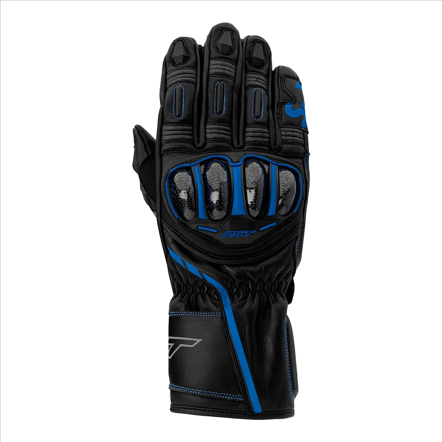 RST S1 CE Men's Leather Glove - Black, Grey, Blue