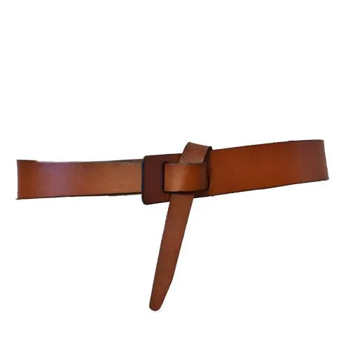 SEAFORTH - Women's Tan Genuine Leather Knot Waist belt