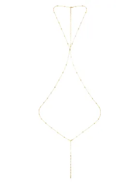 Simple Crystal X Body Chain