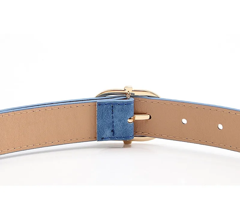 Simple Leather Gold Buckle