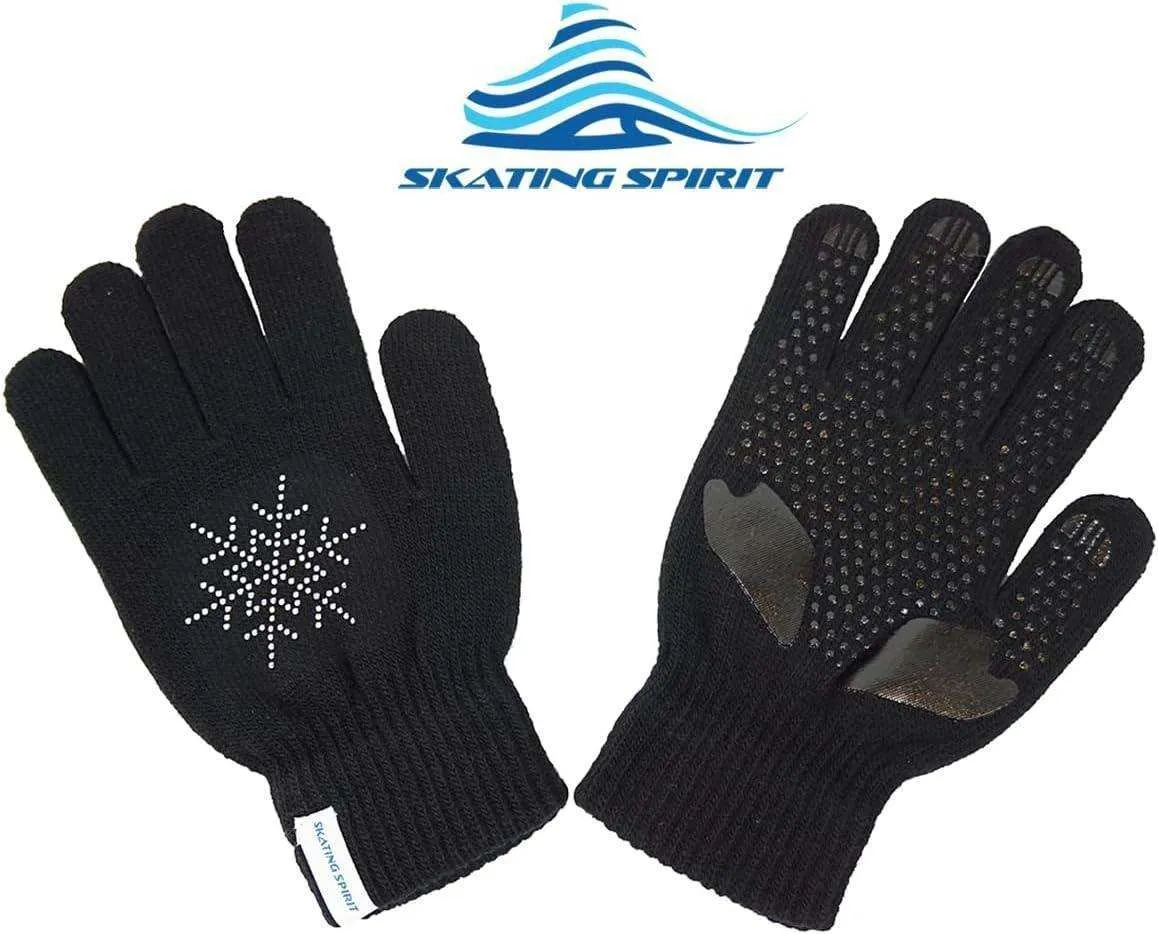 SkatingSpirit Gel Padded Ice Skating Gloves