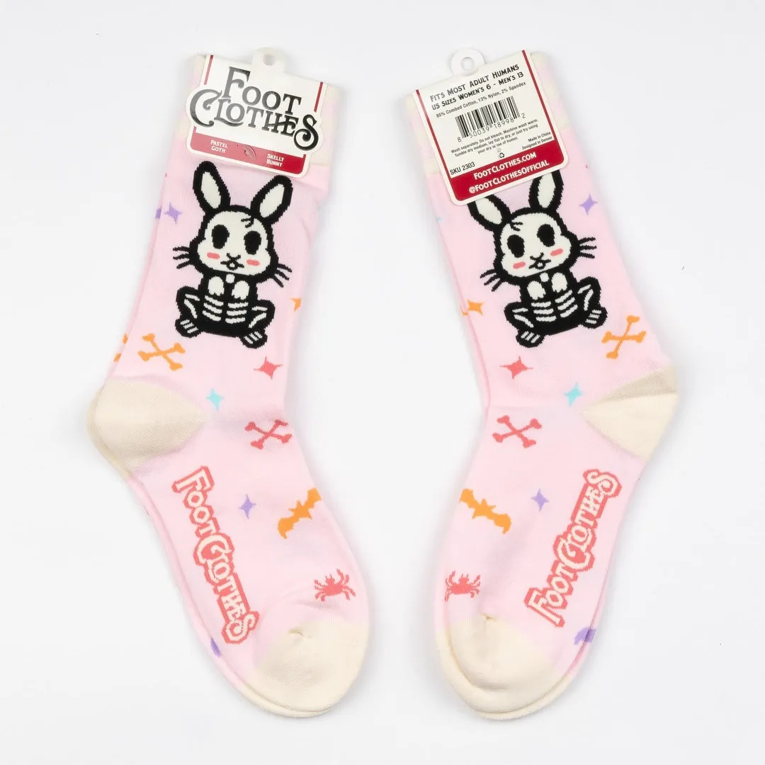 Skelly Bunny Crew Socks