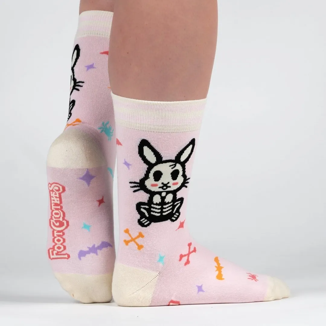 Skelly Bunny Crew Socks