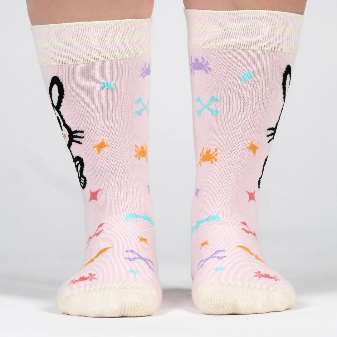 Skelly Bunny Crew Socks