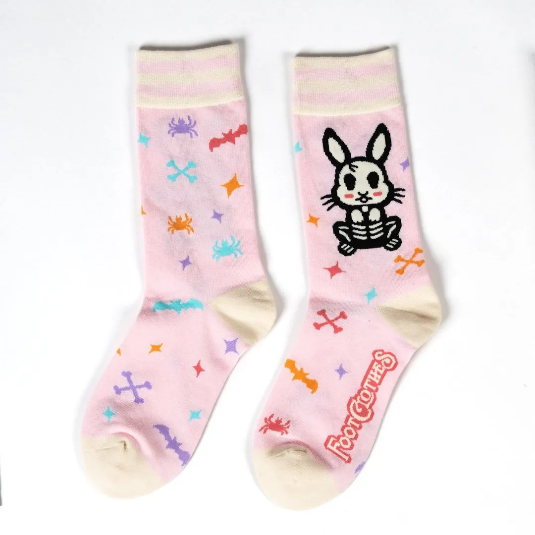 Skelly Bunny Crew Socks