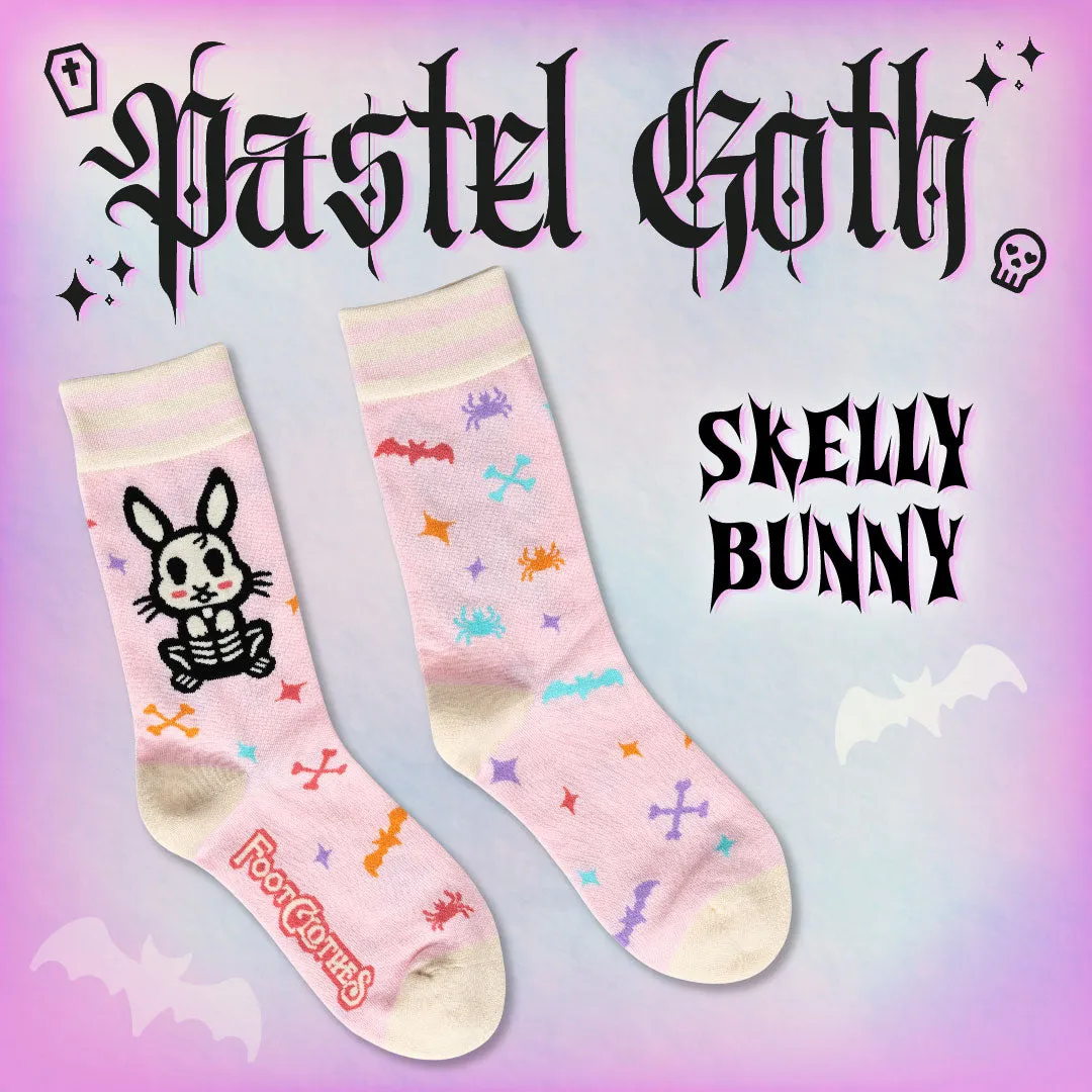 Skelly Bunny Crew Socks