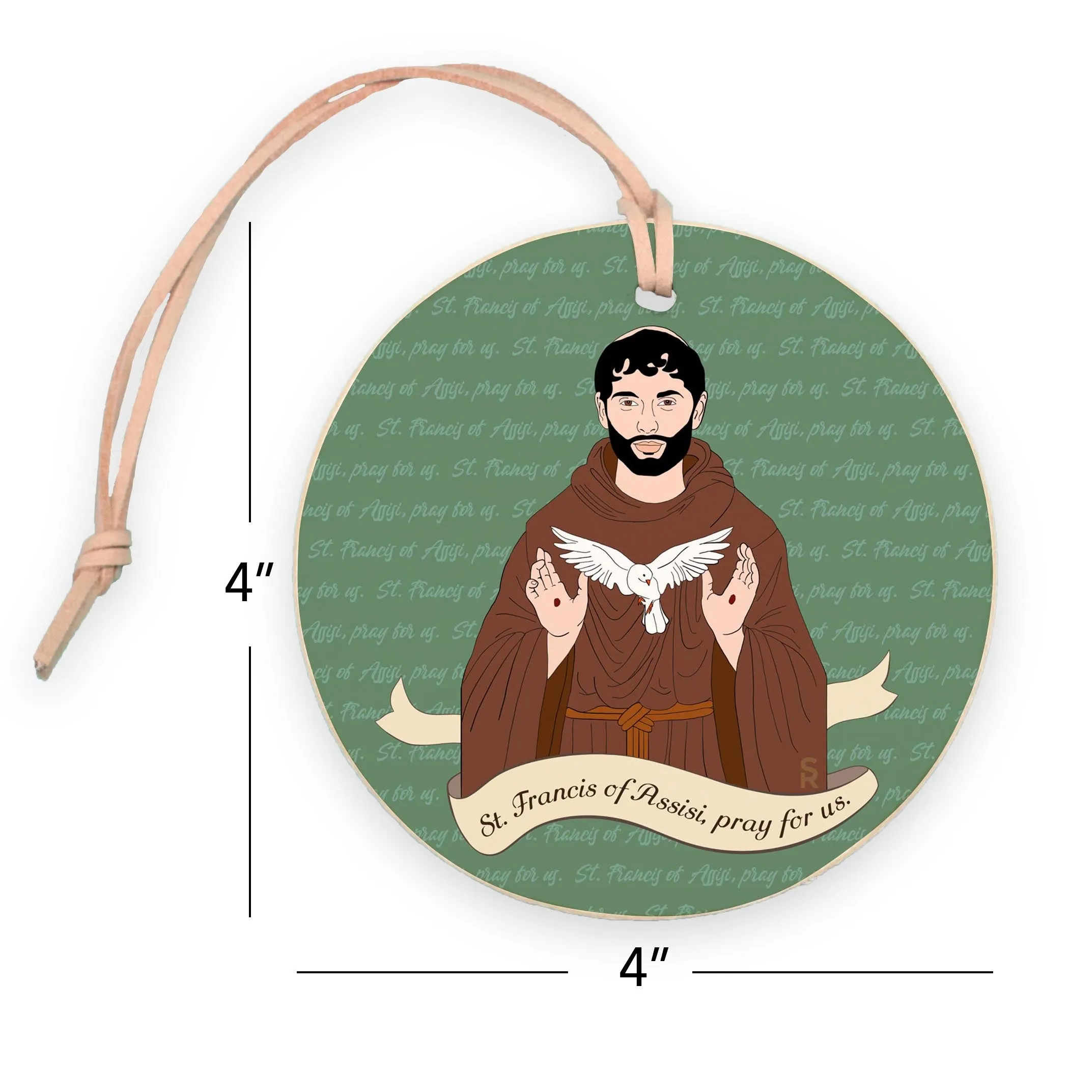 St. Francis of Assisi  4" Round Ornament