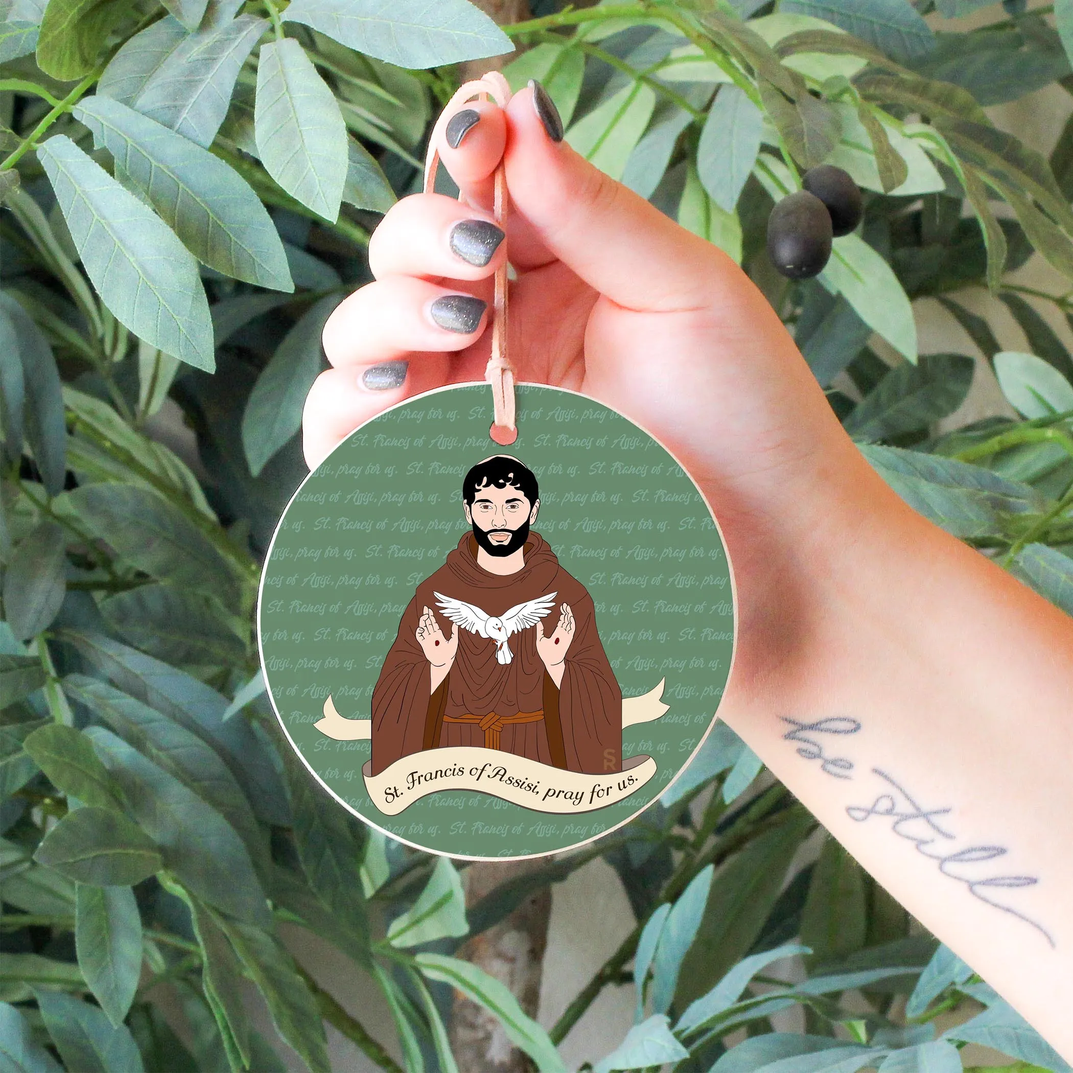 St. Francis of Assisi  4" Round Ornament