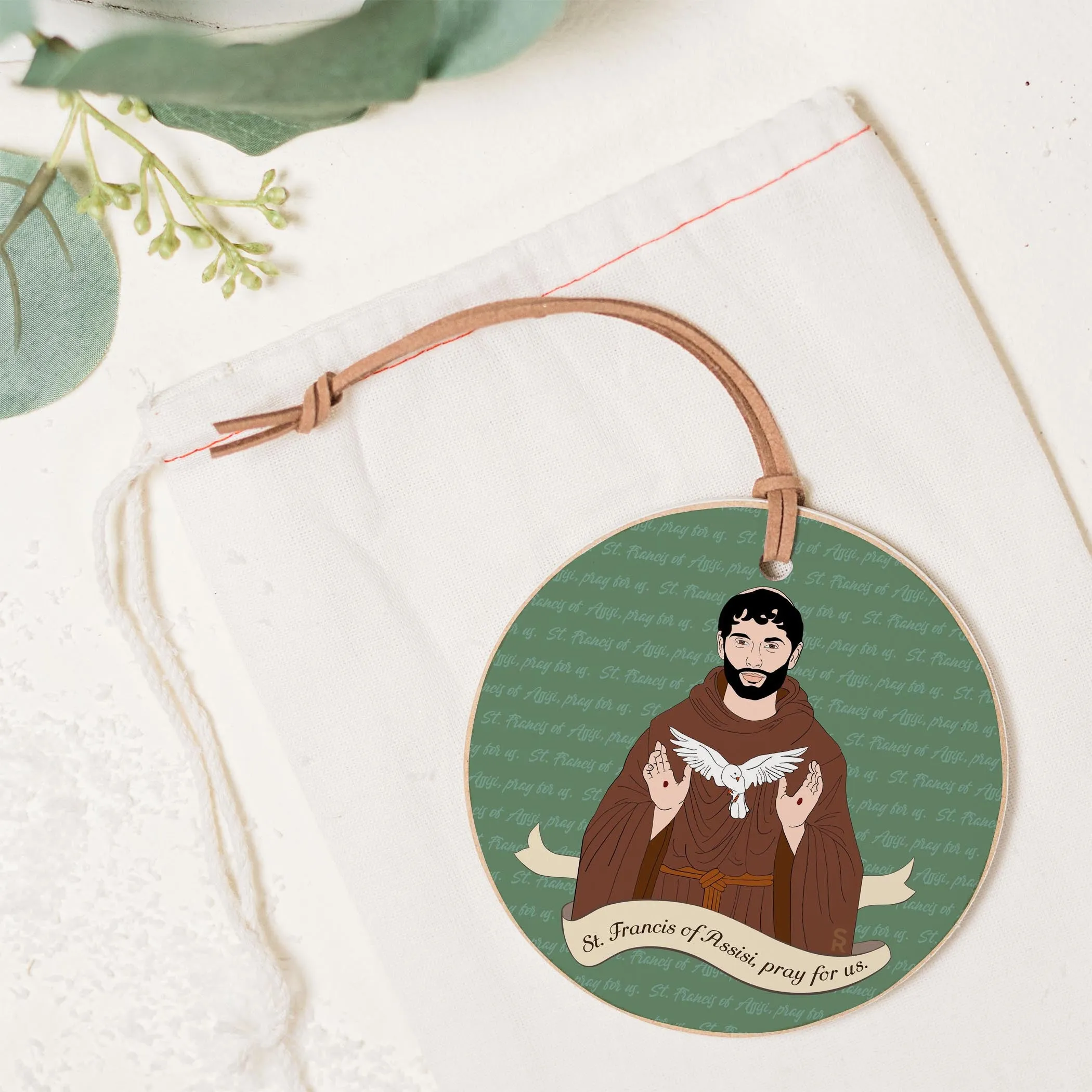 St. Francis of Assisi  4" Round Ornament