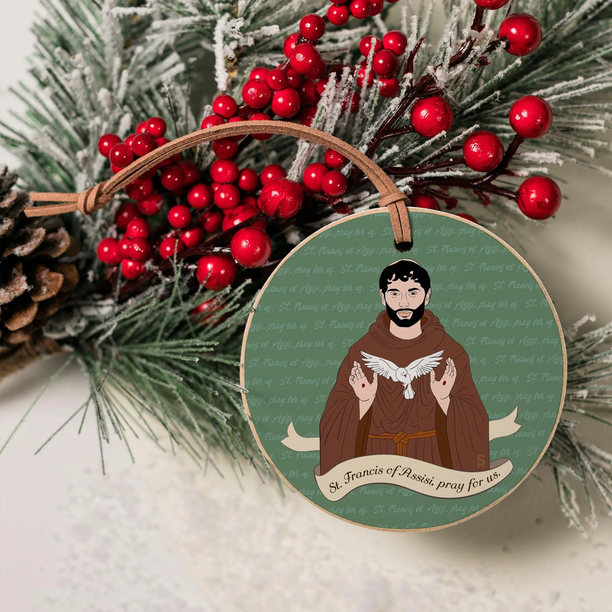 St. Francis of Assisi  4" Round Ornament