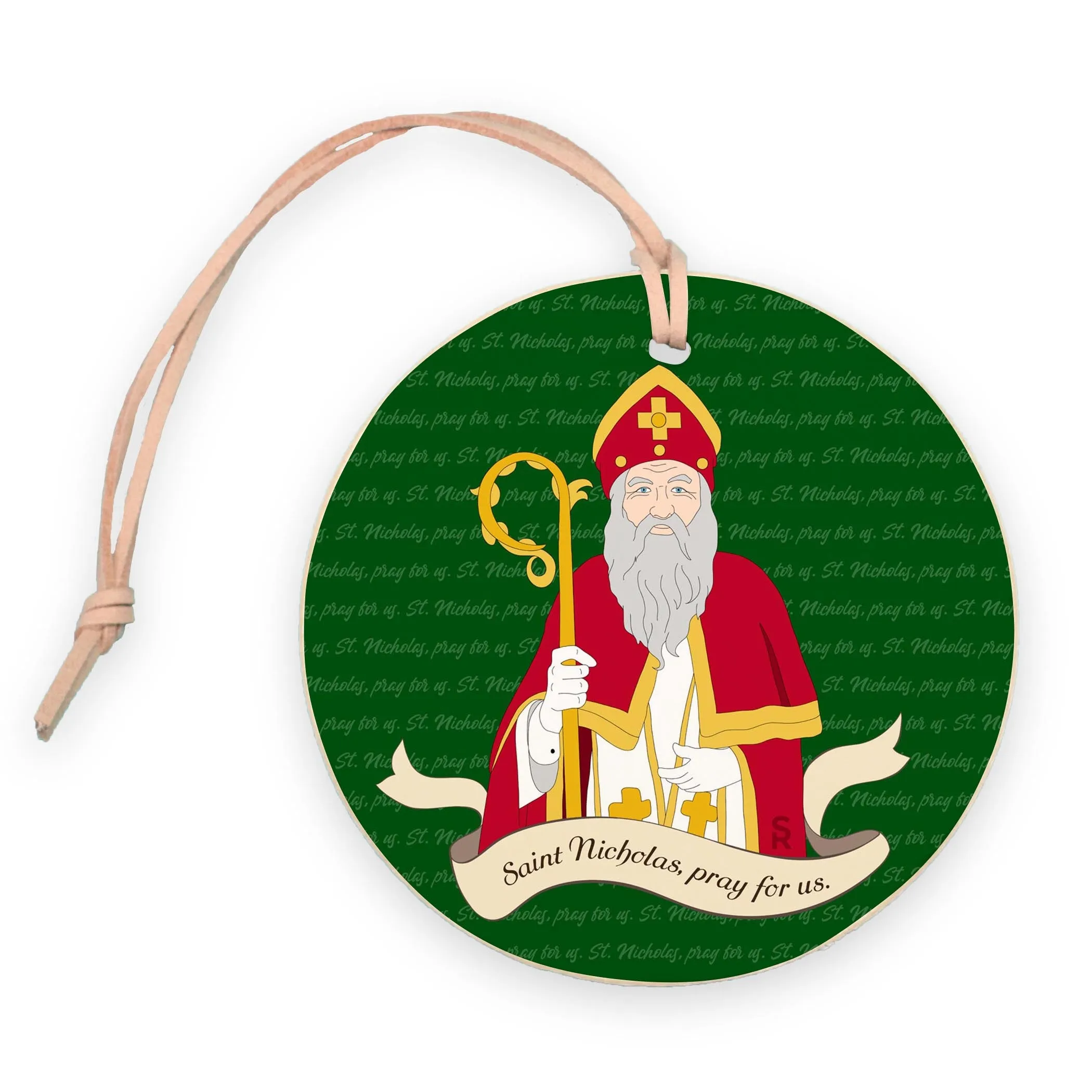 St. Nicholas 4" Round Ornament