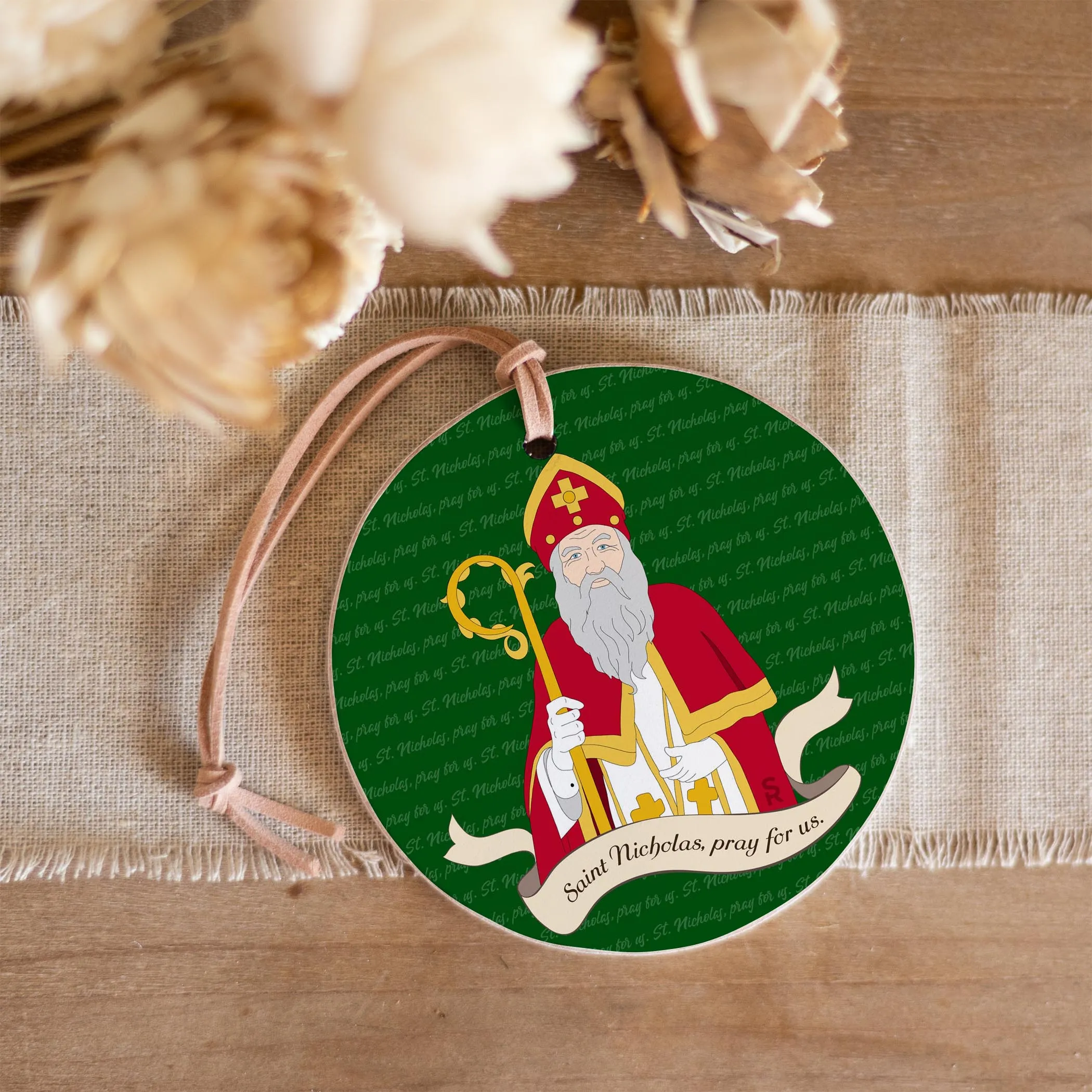 St. Nicholas 4" Round Ornament