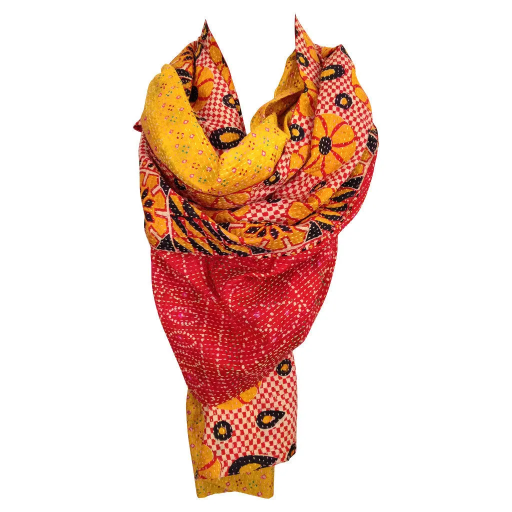 Sunshine Kantha Scarf - India