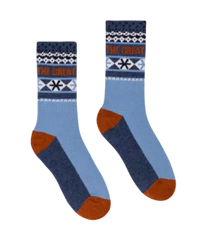 The Ridge Runner Sock. -- Deep Sky Fair Isle