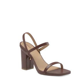 The Slingback Miranda - Walnut   Block Heel Kit 4 Walnut-FINAL SALE