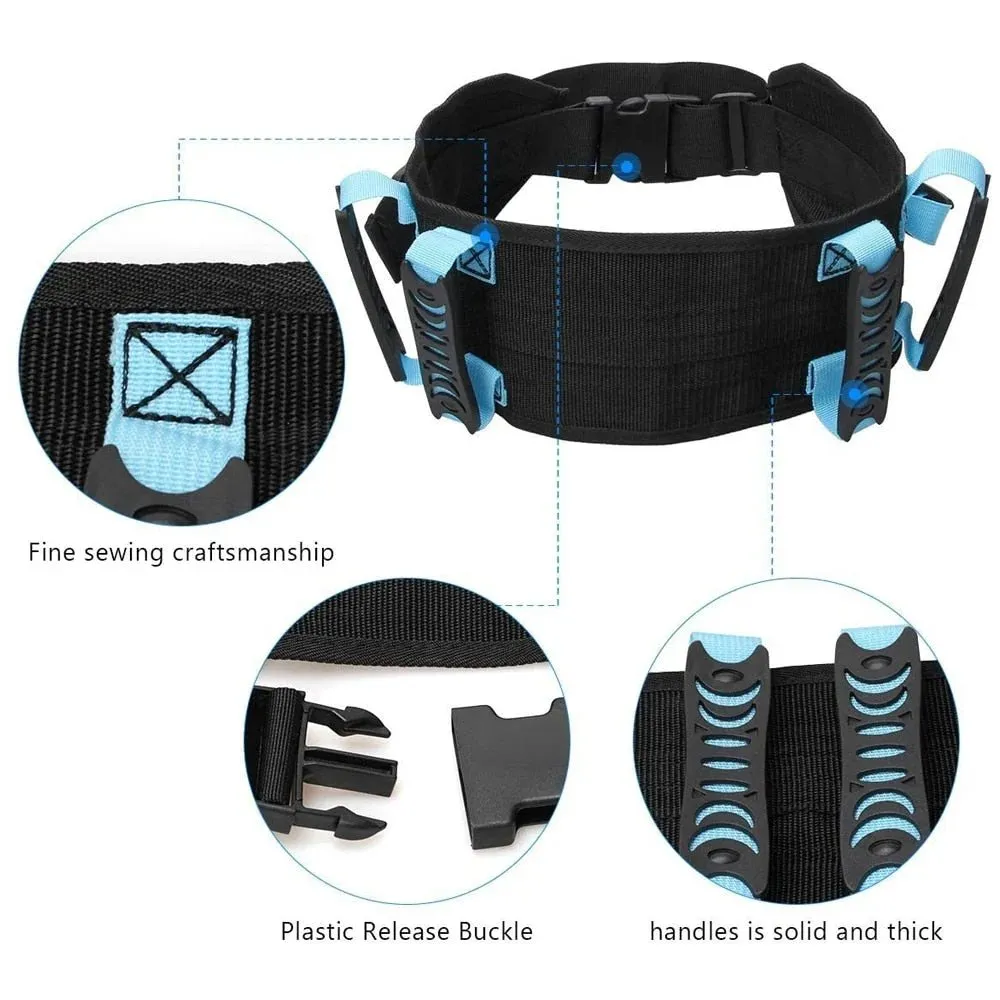 Transfer Belts for Lifting Seniors - Adjustable Gait Waist Belts Transfer Belts Patient Ambulation Walking Aid Belt