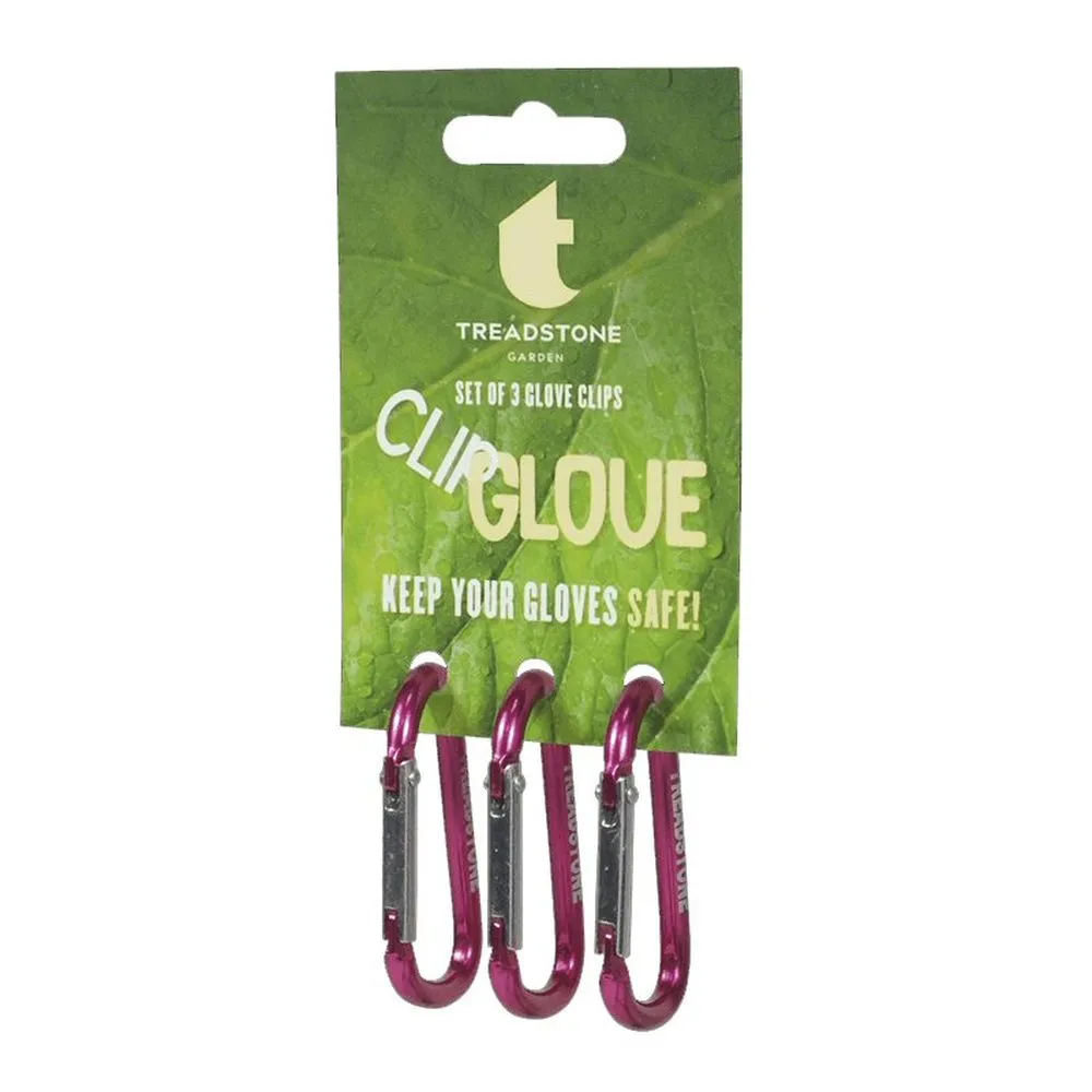 Treadstone ClipGlove Pack of 3 Pink Carabiner Clips