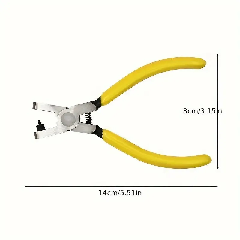 Universal 2.0mm Faux Leather Hole Punch Plier - Effortless Belt, Dog Collar, Shoe, and Craft Project Repair Tool