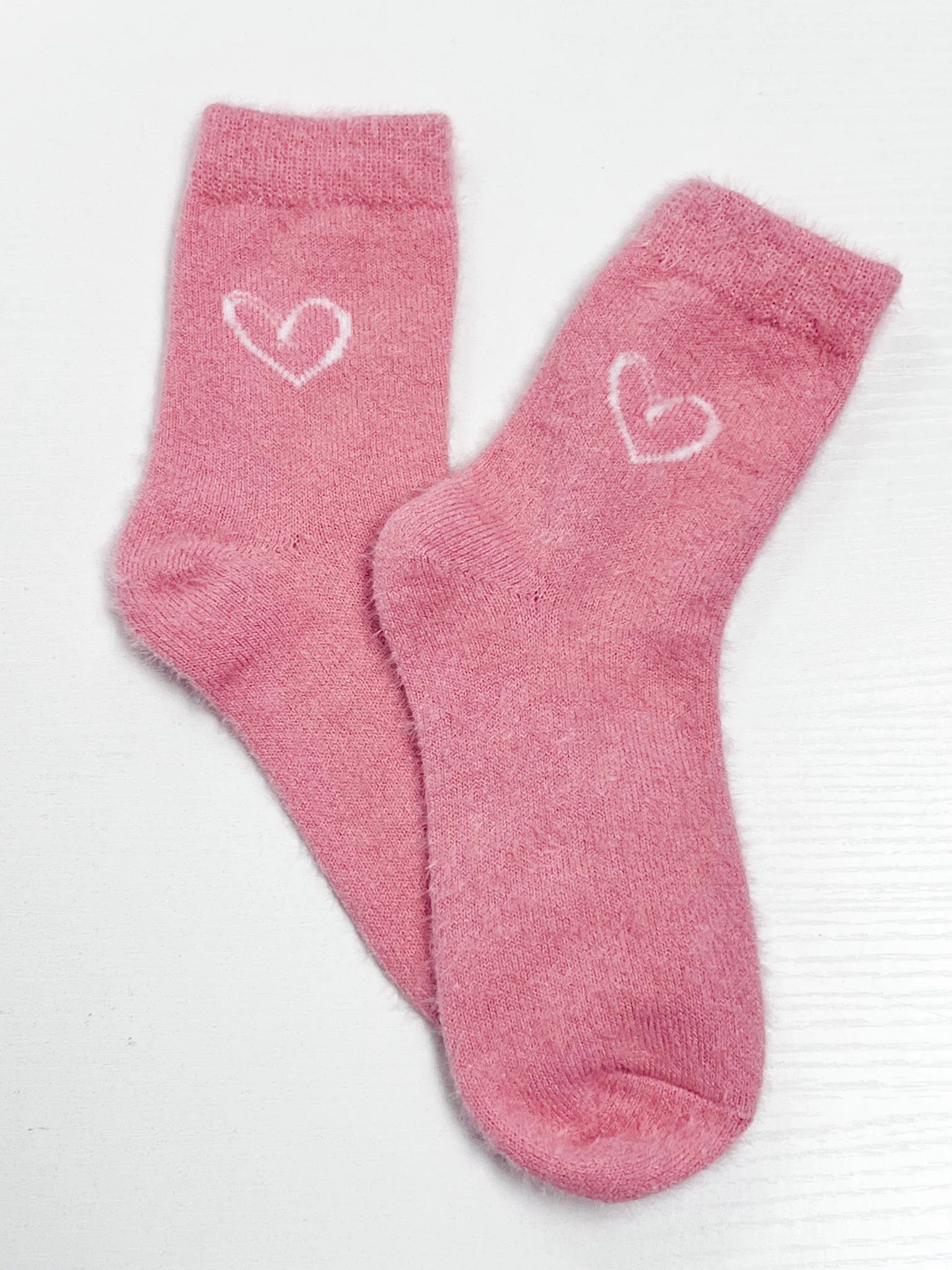 Valentine's Fuzzy Heart Socks