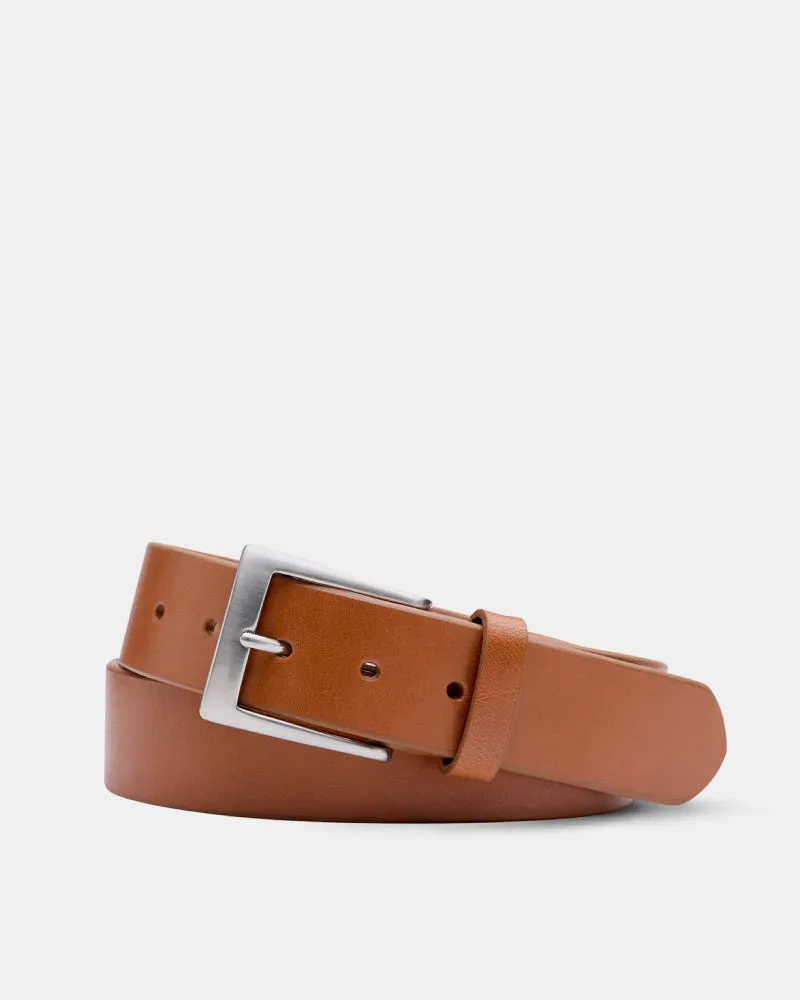 Venice Calf Belt in Cognac Leather