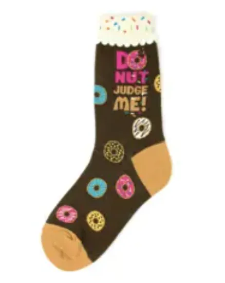 Women's Sock - Donut judge me - 6926